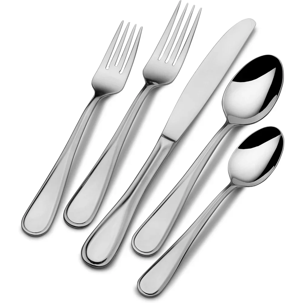 Flatware Service for 12, 65 Piece Set, 18/10 Stainless Steel, Silverware Set with Serving Utensils, Flatware Sets
Flatware Service for 12, 65 Piece Set, 18/10 Stainless Steel, Silverware Set with Serving Utensils, Flatware Sets