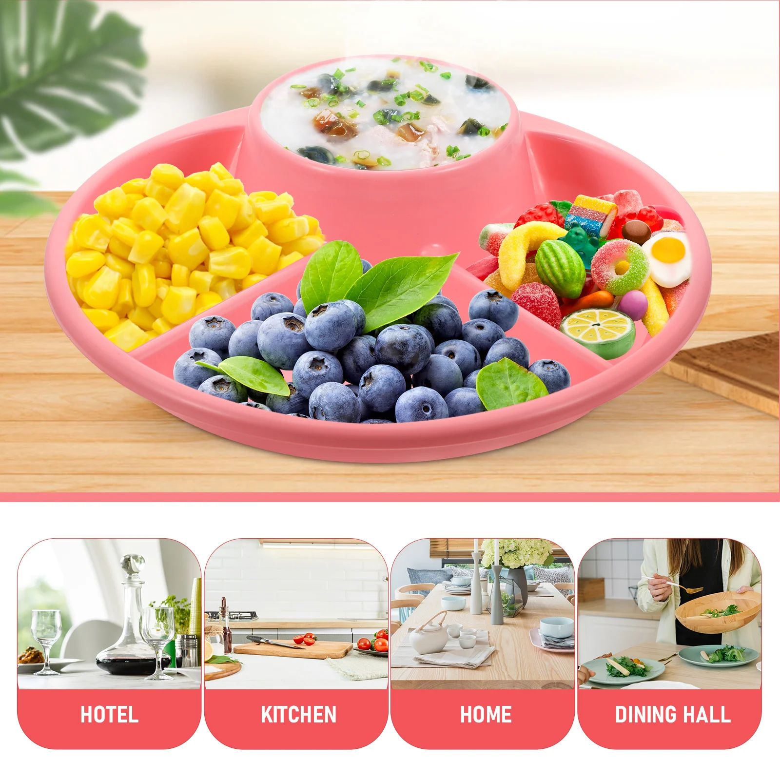 Breakfast Divided Plate High-Grade Sturdy Material Multi-Section Tray for Diet Food Serving School Dining Hall
Breakfast Divided Plate High-Grade Sturdy Material Multi-Section Tray for Diet Food Serving School Dining Hall