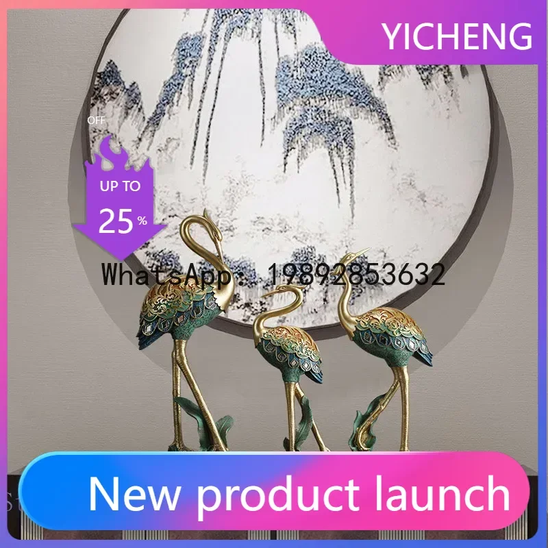 Resin animal sculpture Painted Crane bird Simulation animal statue crafts ornaments Golden relief Handmade Home Decoration
Resin animal sculpture Painted Crane bird Simulation animal statue crafts ornaments Golden relief Handmade Home Decoration