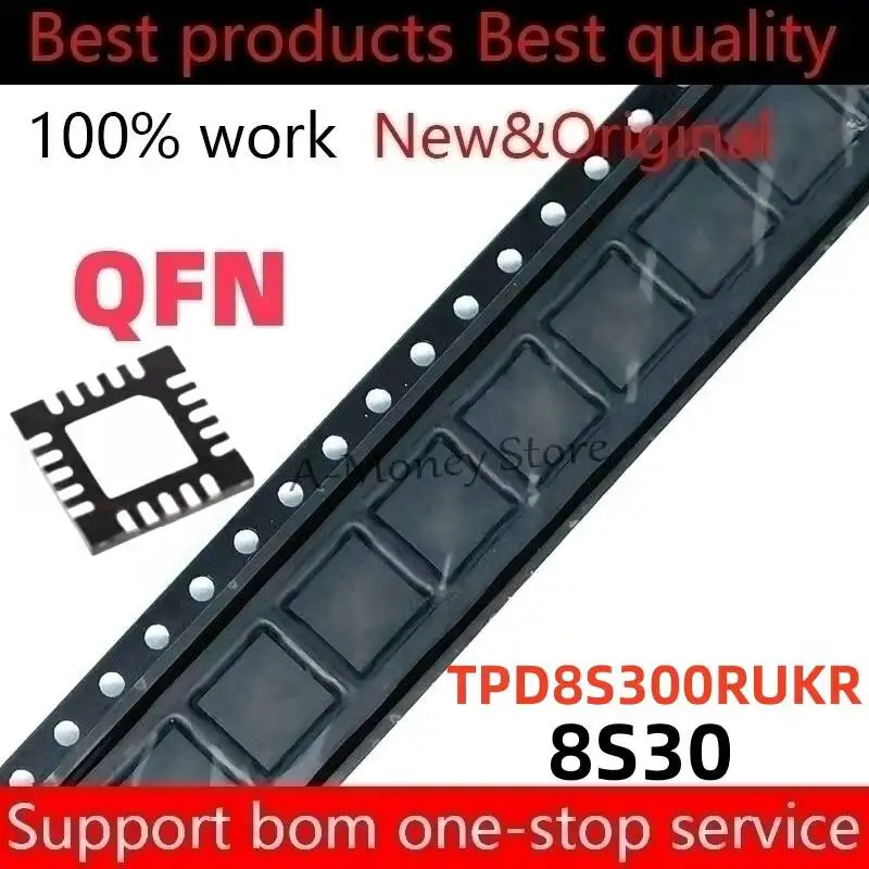 (5pcs)100%New TPD8S300ARUKR TPD8S300A 8S300A TPD8S300RUKR TPD8S300 8S30 QFN-20
(5pcs)100%New TPD8S300ARUKR TPD8S300A 8S300A TPD8S300RUKR TPD8S300 8S30 QFN-20