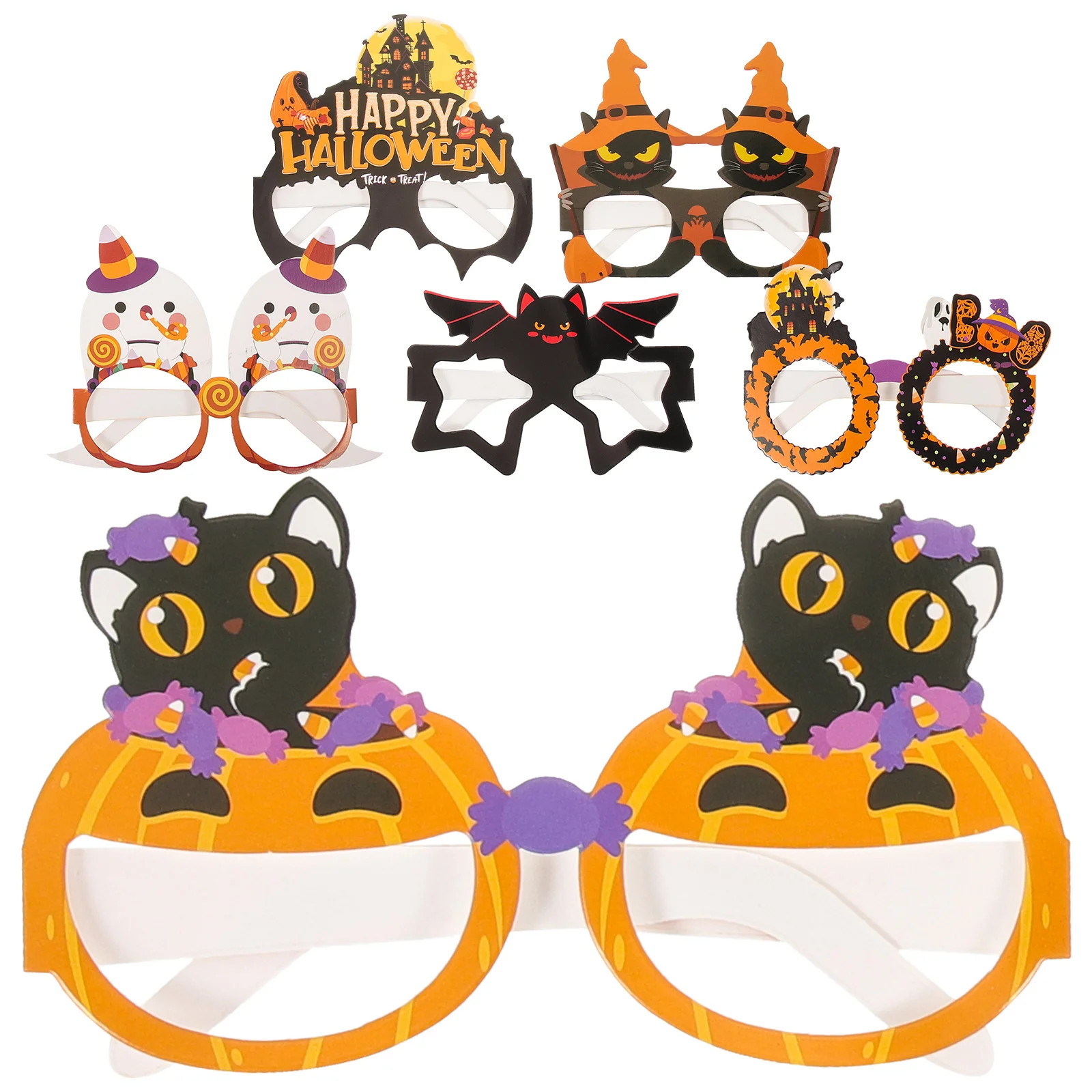 6pcs Halloween Glasses Props for Adults Lightweight Paper Eyewear Party Favor Cosplay Accessories Scary Fun Novelty
6pcs Halloween Glasses Props for Adults Lightweight Paper Eyewear Party Favor Cosplay Accessories Scary Fun Novelty