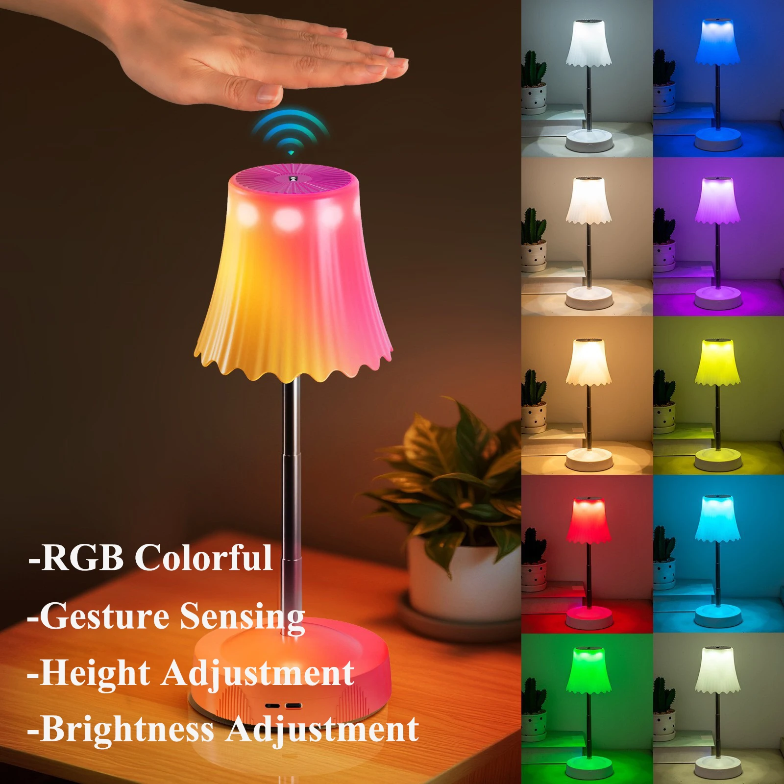RGB светодиодный ночник с датчиком жестов рук, креативный ночник, прикроватная лампа для комнаты в общежитии, зарядка через USB, 2600 мАч, домашний растягивающийся декор
RGB светодиодный ночник с датчиком жестов рук, креативный ночник, прикроватная лампа для комнаты в общежитии, зарядка через USB, 2600 мАч, домашний растягивающийся декор