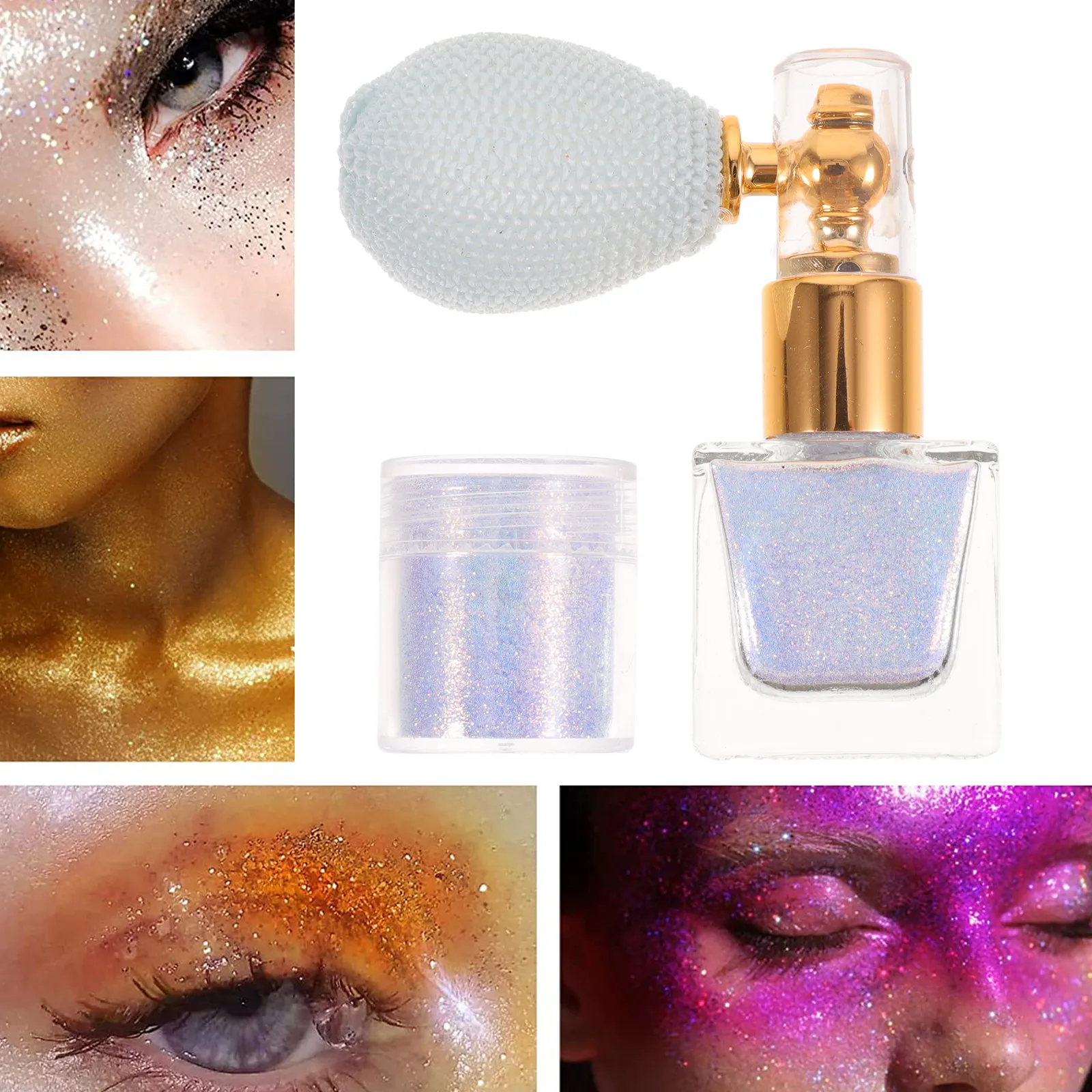 Набор из 1 шт. Светящийся блестящий спрей для тела, компактный портативный хайлайтер-спрей для лица, волос и тела, придающий сияние
Набор из 1 шт. Светящийся блестящий спрей для тела, компактный портативный хайлайтер-спрей для лица, волос и тела, придающий сияние