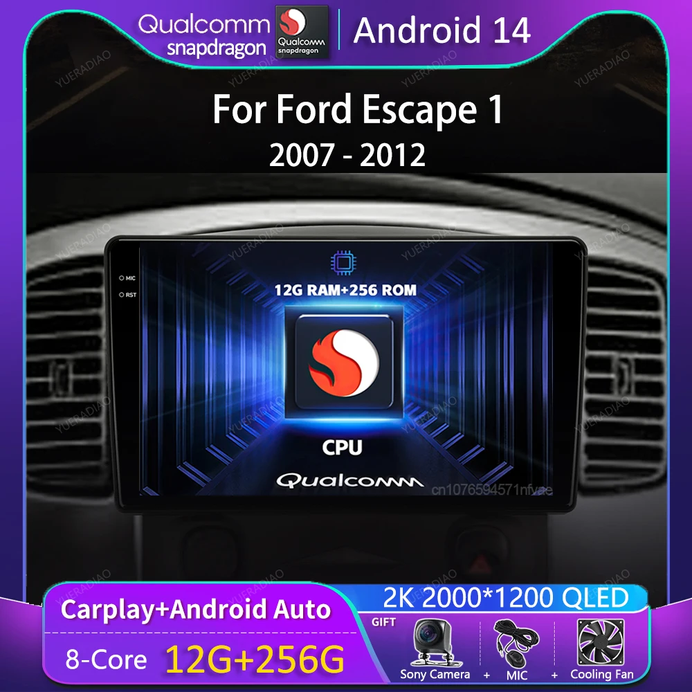 Автомобильный радиоприемник Android14 для Ford Escape 2007, 2008, 2009, 2010, 2011, навигация GPS, мультимедийный видеоплеер, стерео, беспроводной Carplay
Автомобильный радиоприемник Android14 для Ford Escape 2007, 2008, 2009, 2010, 2011, навигация GPS, мультимедийный видеоплеер, стерео, беспроводной Carplay