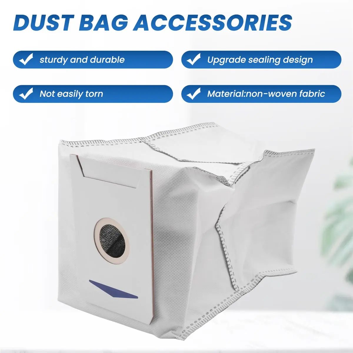 X10A 12 Pack Dust Bags for Ecovacs T30 T30 Pro T30 Max Vacuum Cleaner, Large Capacity, Replacement Accessories
X10A 12 Pack Dust Bags for Ecovacs T30 T30 Pro T30 Max Vacuum Cleaner, Large Capacity, Replacement Accessories