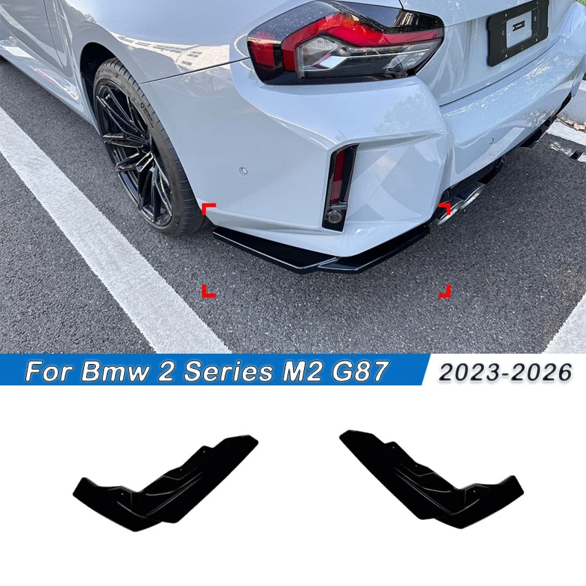 For Bmw 2 Series M2 G87 2023-2026 Car Rear Bumper Rear Lip Corner Wrap Diffuser Body Kits By Gloss Black Carbon Fiber Look ABS
For Bmw 2 Series M2 G87 2023-2026 Car Rear Bumper Rear Lip Corner Wrap Diffuser Body Kits By Gloss Black Carbon Fiber Look ABS