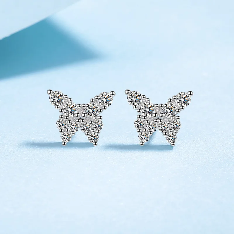 Fresh Daily Butterfly Stud Earrings For Women 0.39ct Each Moissanite PT950 Platinum | Simple and not flashy, versatile
Fresh Daily Butterfly Stud Earrings For Women 0.39ct Each Moissanite PT950 Platinum | Simple and not flashy, versatile