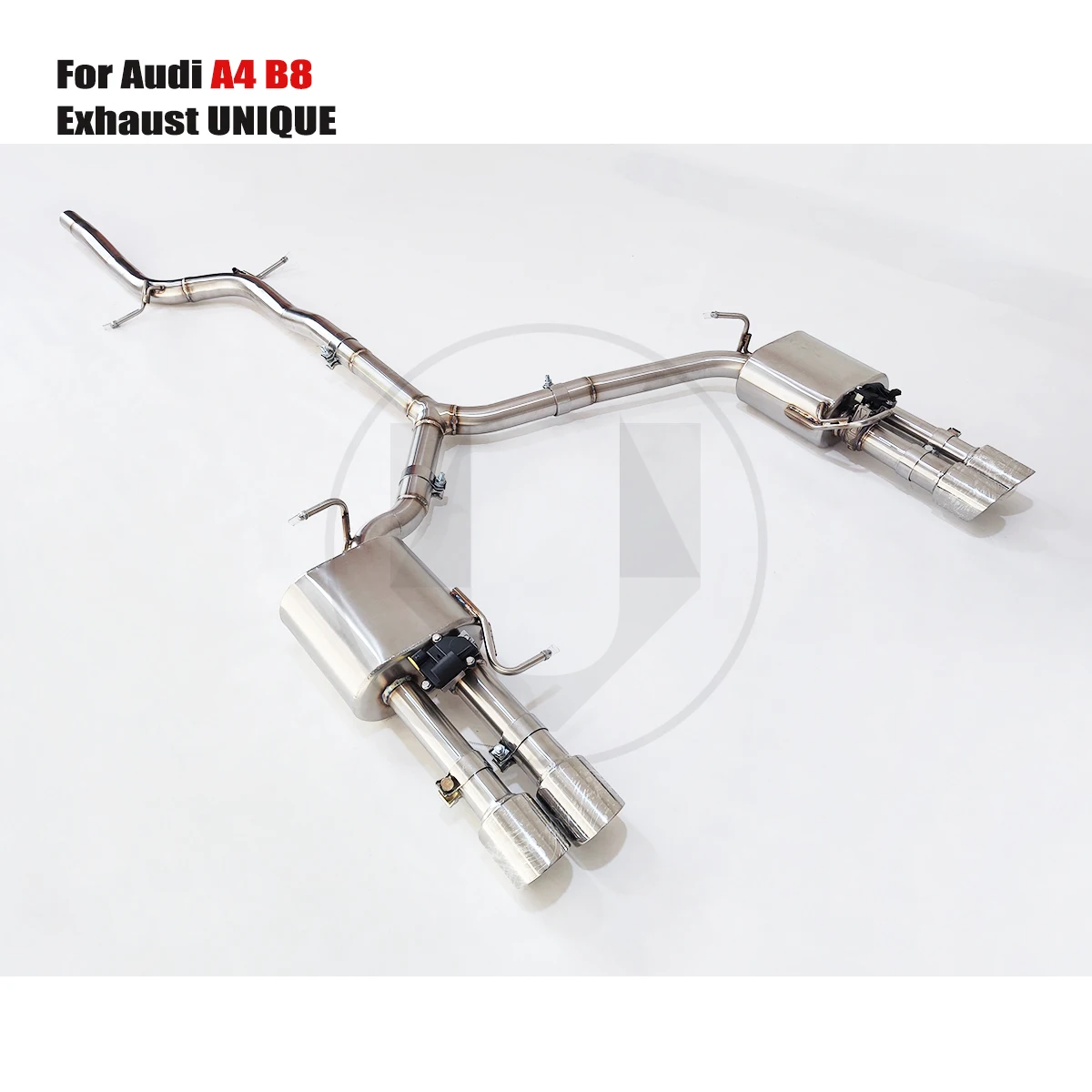 UNIQUE Designs Audi A4 B8 2.0T SS304 Valve Exhaust High Performance Exhaust Pipe for Exhaust System 
UNIQUE Designs Audi A4 B8 2.0T SS304 Valve Exhaust High Performance Exhaust Pipe for Exhaust System