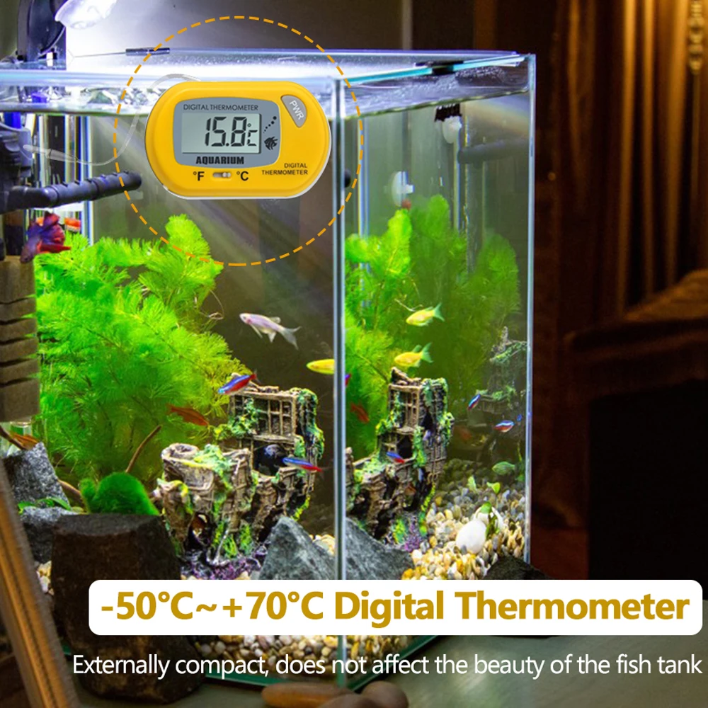 Digital Aquarium Thermometer Waterproof Detector with Probe Temperature Sensor for Fish Tank Monitor Thermometer Measuring Tool
Digital Aquarium Thermometer Waterproof Detector with Probe Temperature Sensor for Fish Tank Monitor Thermometer Measuring Tool
