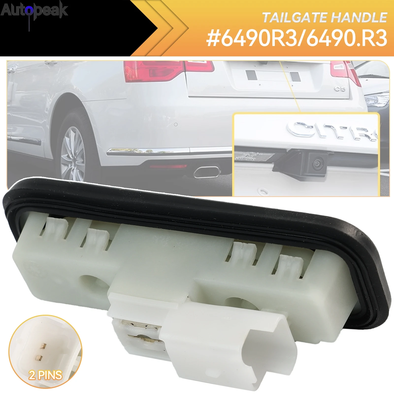 6490R3 6490.R3 9676028380 For Citroen C2 C4 06- C5 C6 Peugeot 1007 207 308 508 3008 RCZ 2004- Trunk Door Switch Tailgate Handle
6490R3 6490.R3 9676028380 For Citroen C2 C4 06- C5 C6 Peugeot 1007 207 308 508 3008 RCZ 2004- Trunk Door Switch Tailgate Handle