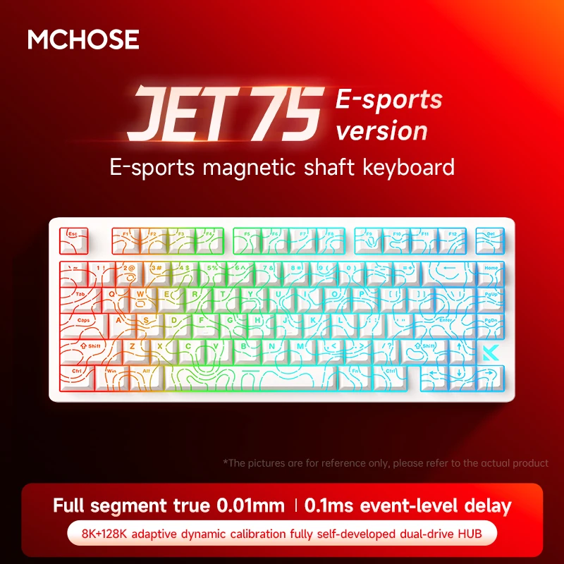 Jet 75 Hall Effect Magnetic Switch Gaming Keyboard Topographic Keycaps Kailh Magnetic God Switch Customized Hot Swappable k870t
Jet 75 Hall Effect Magnetic Switch Gaming Keyboard Topographic Keycaps Kailh Magnetic God Switch Customized Hot Swappable k870t
