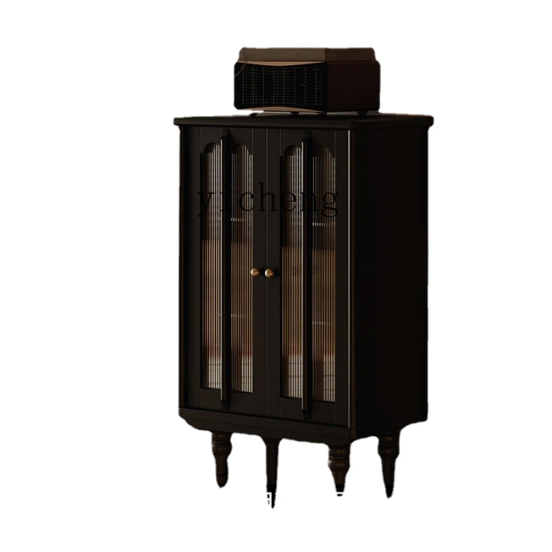Zk Living Room American Style Retro Glass Small Wine Cabinet Black Solid Wood Wall Home Display Cabinet
Zk Living Room American Style Retro Glass Small Wine Cabinet Black Solid Wood Wall Home Display Cabinet