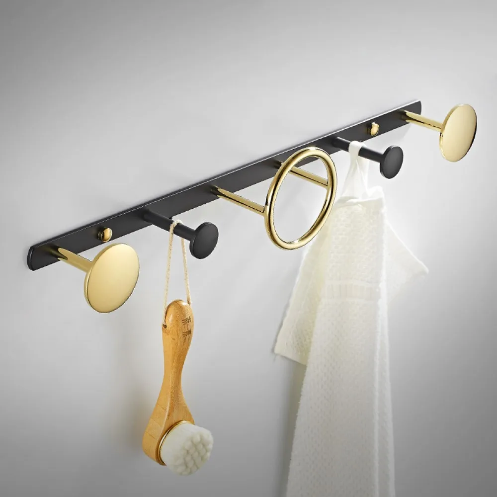 Brass Black Gold Coat Hook Bathroom Wall Coat Rack Row Hook Bedroom Door Back Clothes Hook Bathroom Pendant
Brass Black Gold Coat Hook Bathroom Wall Coat Rack Row Hook Bedroom Door Back Clothes Hook Bathroom Pendant