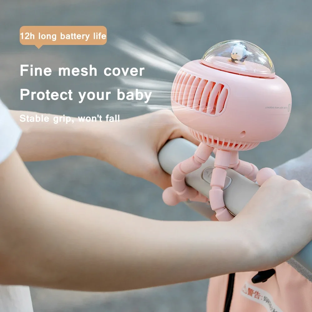 New desktop USB fan, desktop baby stroller shaking head, portable octopus charging handheld fan
New desktop USB fan, desktop baby stroller shaking head, portable octopus charging handheld fan