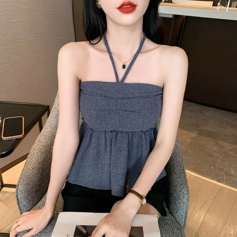 Y2K Off Shoulder Solid Color Short Tanks Camisole Summer New Sexy All-match Bandage Tops Tees Fashion Temperament Women Clothing
Y2K Off Shoulder Solid Color Short Tanks Camisole Summer New Sexy All-match Bandage Tops Tees Fashion Temperament Women Clothing