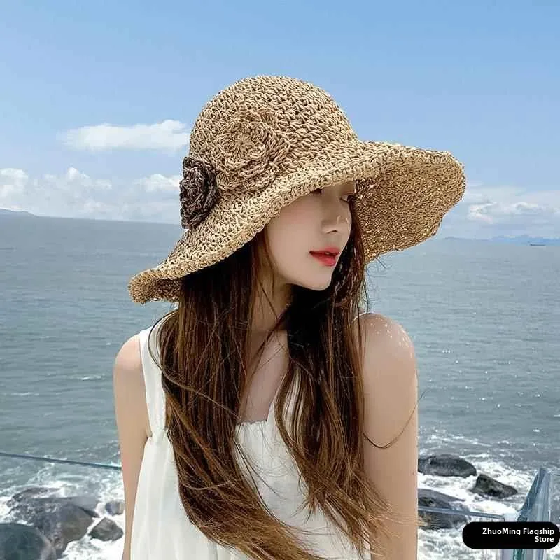 Women's Large Brim St Hat Floral Foldable Sunscreen Beach Faion Holiday Sunguard Hat Sunade Hat Autumn Collection
Women's Large Brim St Hat Floral Foldable Sunscreen Beach Faion Holiday Sunguard Hat Sunade Hat Autumn Collection
