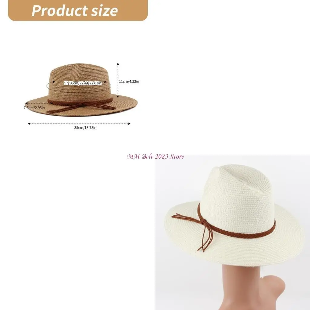 49ME Handmade Braided Belt Straw Hat British Sun Hat Straw Hat Beach Panama Hat
49ME Handmade Braided Belt Straw Hat British Sun Hat Straw Hat Beach Panama Hat