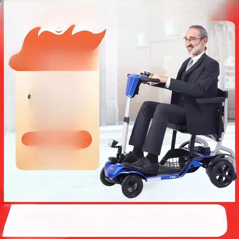 Elderly scooter lightweight folding elderly car four-wheeled electric vehicle intelligent moped travel on the plane
Elderly scooter lightweight folding elderly car four-wheeled electric vehicle intelligent moped travel on the plane