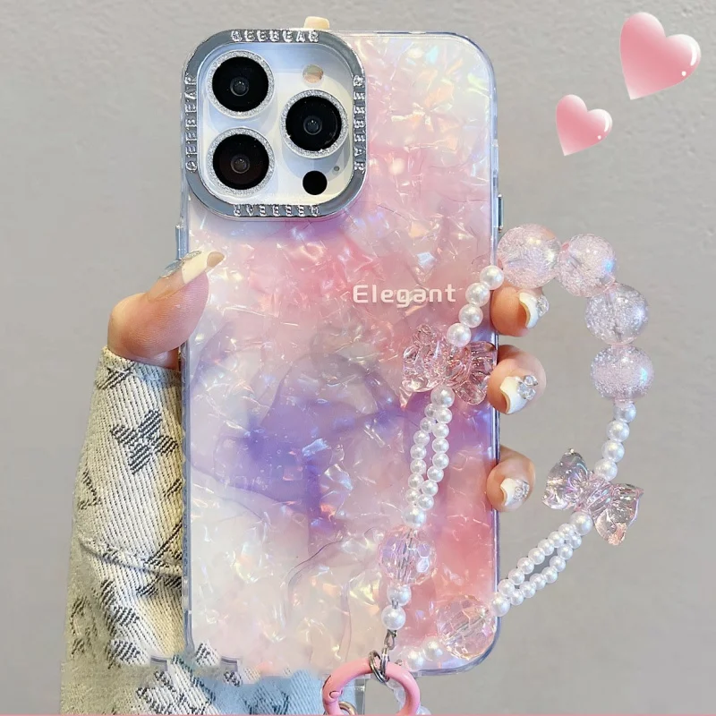 Marble Shell Pattern Phone Case With Hand Strap Shiny Cover For iPhone 15 Pro Max 15 Plus 14 13 12 11
Marble Shell Pattern Phone Case With Hand Strap Shiny Cover For iPhone 15 Pro Max 15 Plus 14 13 12 11