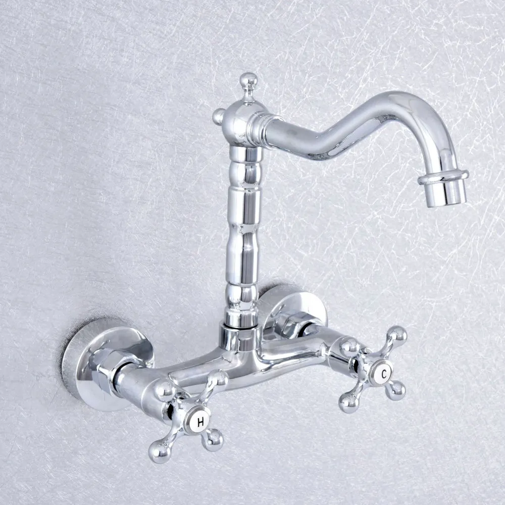 Dual Knob Cross Handle Basin Faucet Chrome Brass Swivel Spout Kitchen Bathroom Sink Taps Hot And Cold Water Tap 2sf778
Dual Knob Cross Handle Basin Faucet Chrome Brass Swivel Spout Kitchen Bathroom Sink Taps Hot And Cold Water Tap 2sf778