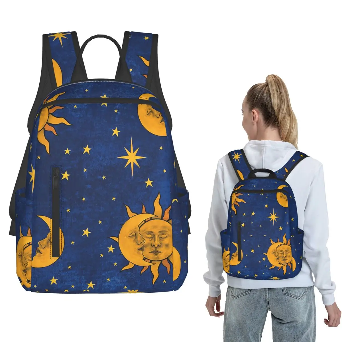 Blue Celestial Sun Moon Backpack Large Capacity Boys Girls BookBag School Bag Shoulder Bags for Men Women
Blue Celestial Sun Moon Backpack Large Capacity Boys Girls BookBag School Bag Shoulder Bags for Men Women