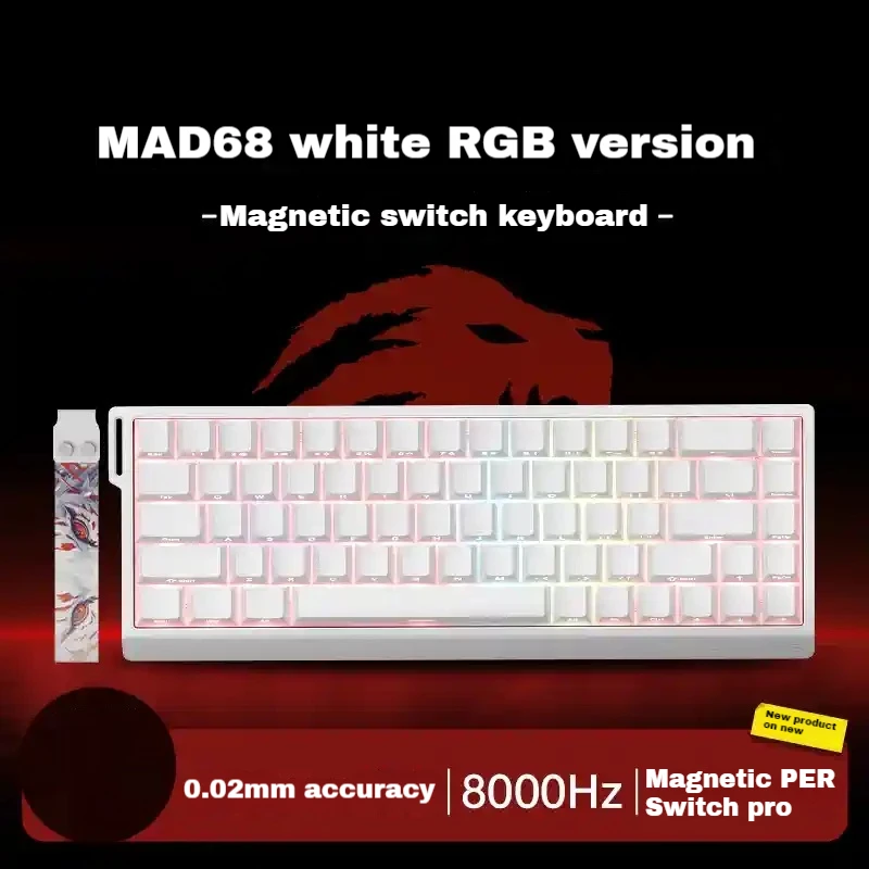 FGG MADLIONS Mad60/68 HE 8 кГц обновление, двойной триггер, низкая задержка, RGB с возможностью горячей замены, игровая клавиатура с магнитным переключателем
FGG MADLIONS Mad60/68 HE 8 кГц обновление, двойной триггер, низкая задержка, RGB с возможностью горячей замены, игровая клавиатура с магнитным переключателем