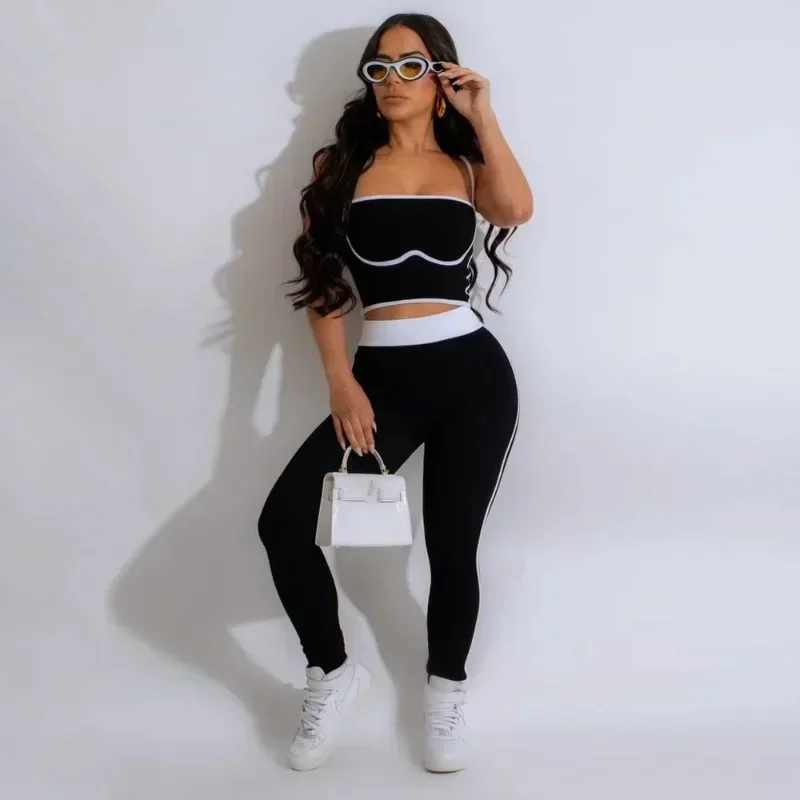 GUWU Women's Set Knitted Sleeveless Strap Crop Top + Leggings Pants Suits 2024 Summer Street Two 2 Piece Set Outfit Tracksuits
GUWU Women's Set Knitted Sleeveless Strap Crop Top + Leggings Pants Suits 2024 Summer Street Two 2 Piece Set Outfit Tracksuits