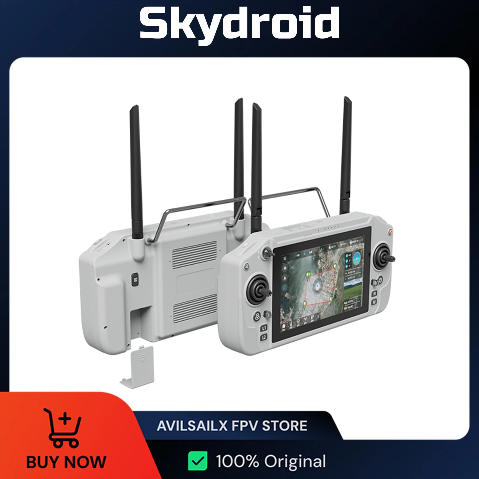 Skydroid G20 Remote Control with 6nm Processor 2.4GHz /5.8GHz Dual Band 7inch High-Definition Display 30KM Image Transmission
Skydroid G20 Remote Control with 6nm Processor 2.4GHz /5.8GHz Dual Band 7inch High-Definition Display 30KM Image Transmission