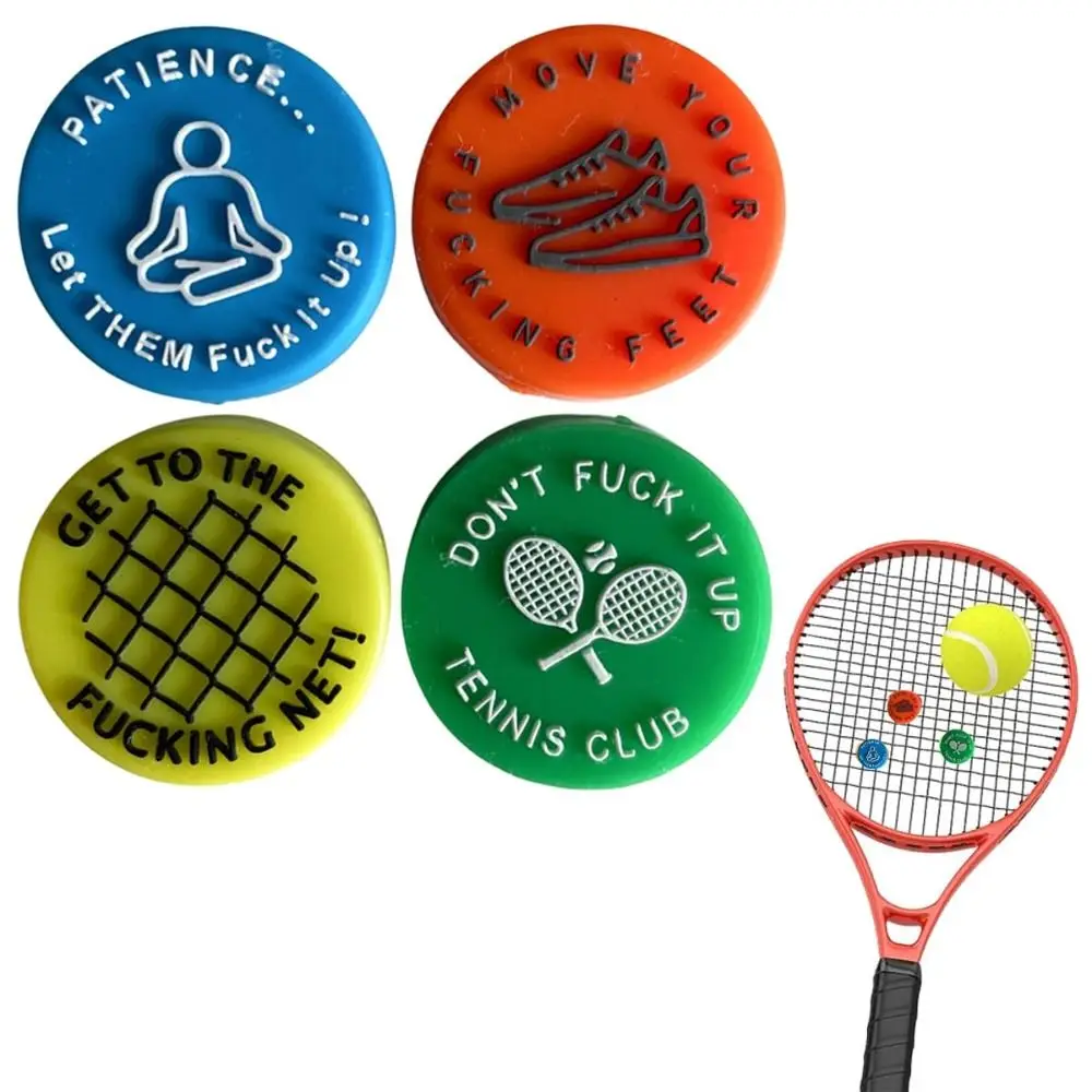 Aggressive Reminder Fun Slogans Tennis Damper Round Silica Gel Funny Tennis Vibration Dampener Damping Shock Absorber Court
Aggressive Reminder Fun Slogans Tennis Damper Round Silica Gel Funny Tennis Vibration Dampener Damping Shock Absorber Court