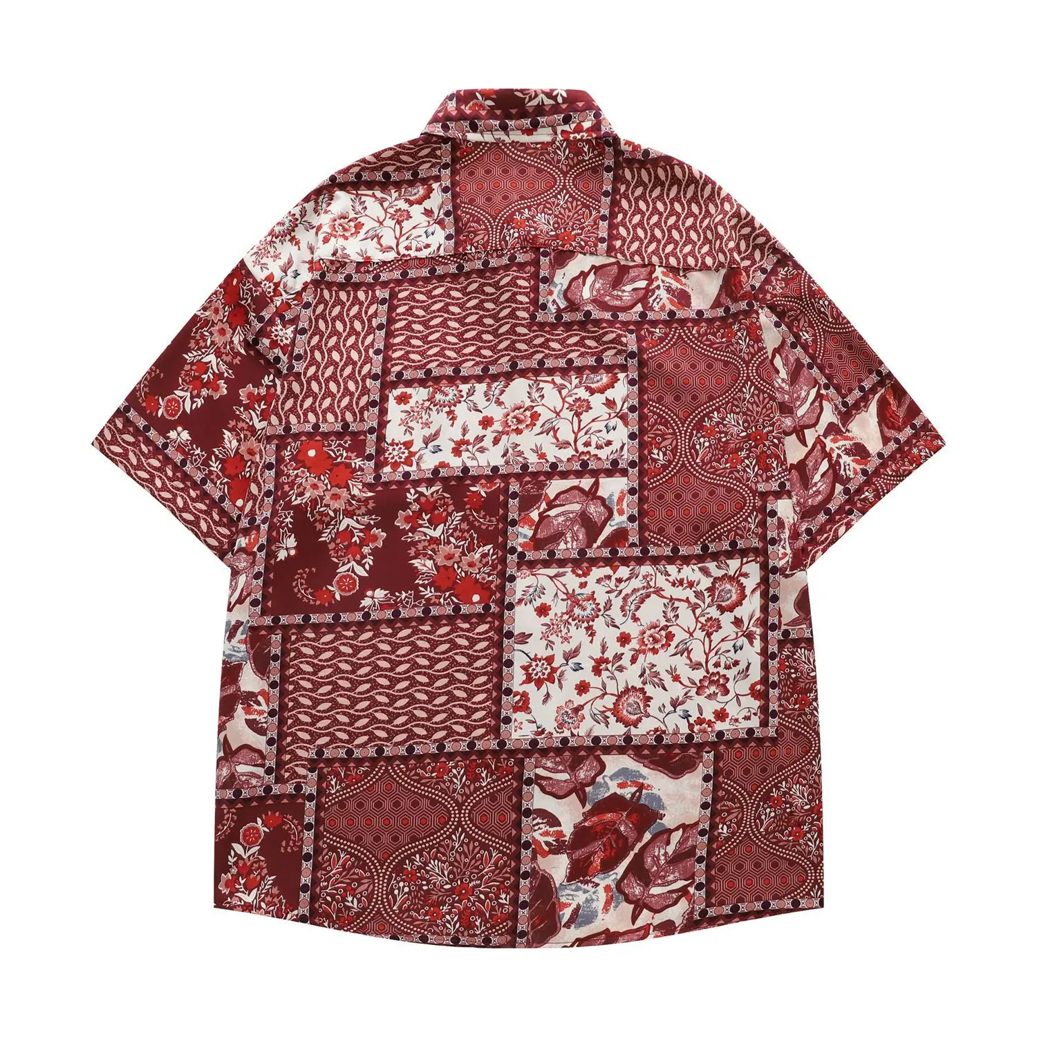 2026 Summer Vintage Patchwork Print Hawaiian Shirt Men Women Loose Breathable Short Sleeve Top Casual Beach Shirt Couple
2026 Summer Vintage Patchwork Print Hawaiian Shirt Men Women Loose Breathable Short Sleeve Top Casual Beach Shirt Couple