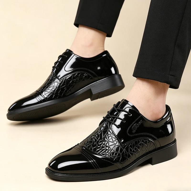 Men's Fashion Leather Derby Shoes, Soft & Comfortable, Breathable and Anti-slip, Ideal for Business, Commute and Wedding-HT189
Men's Fashion Leather Derby Shoes, Soft & Comfortable, Breathable and Anti-slip, Ideal for Business, Commute and Wedding-HT189