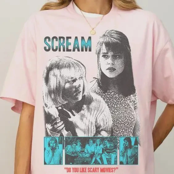 Retro Scream Movie T-shirt, Stu Macher T-shirt Printed Pattern Casual T-shirt, Gift for Fans
Retro Scream Movie T-shirt, Stu Macher T-shirt Printed Pattern Casual T-shirt, Gift for Fans