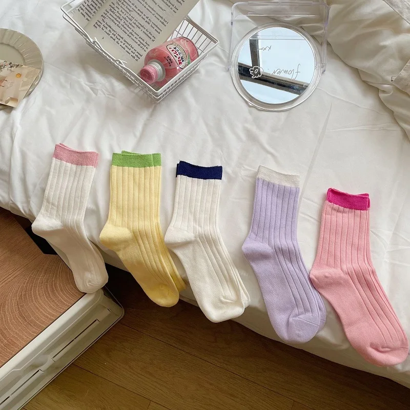 Women's Socks Simple Combination Color Spring and Summer Thin Style Stockings Uniform Size Casual Breathable Mid-Tube
Women's Socks Simple Combination Color Spring and Summer Thin Style Stockings Uniform Size Casual Breathable Mid-Tube