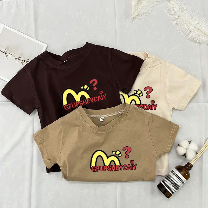 Girls Short Sleeved T-shirt New Pure Cotton Cartoon Print Half Sleeved Boys Top Stylish Summer Children Baby Clothes
Girls Short Sleeved T-shirt New Pure Cotton Cartoon Print Half Sleeved Boys Top Stylish Summer Children Baby Clothes