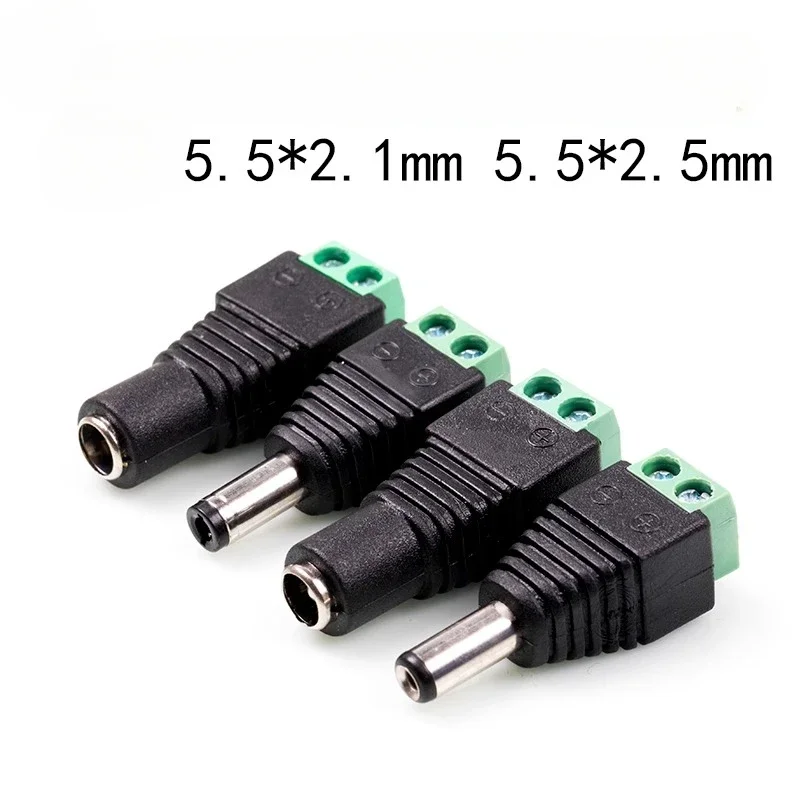 5pairs DC 12V Male Female Connectors 2.1*5.5mm Power Plug Adapter Jacks Sockets Connector For Signal Color LED Strip CCTV Camera
5pairs DC 12V Male Female Connectors 2.1*5.5mm Power Plug Adapter Jacks Sockets Connector For Signal Color LED Strip CCTV Camera