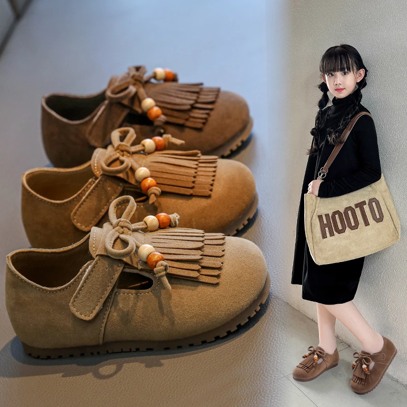 Retro Style Children Leather Shoes Fashion Tassel Casual Girl School Princess Mary Jane Shoes Simple Soft Bottom Kids Flat Shoes
Retro Style Children Leather Shoes Fashion Tassel Casual Girl School Princess Mary Jane Shoes Simple Soft Bottom Kids Flat Shoes
