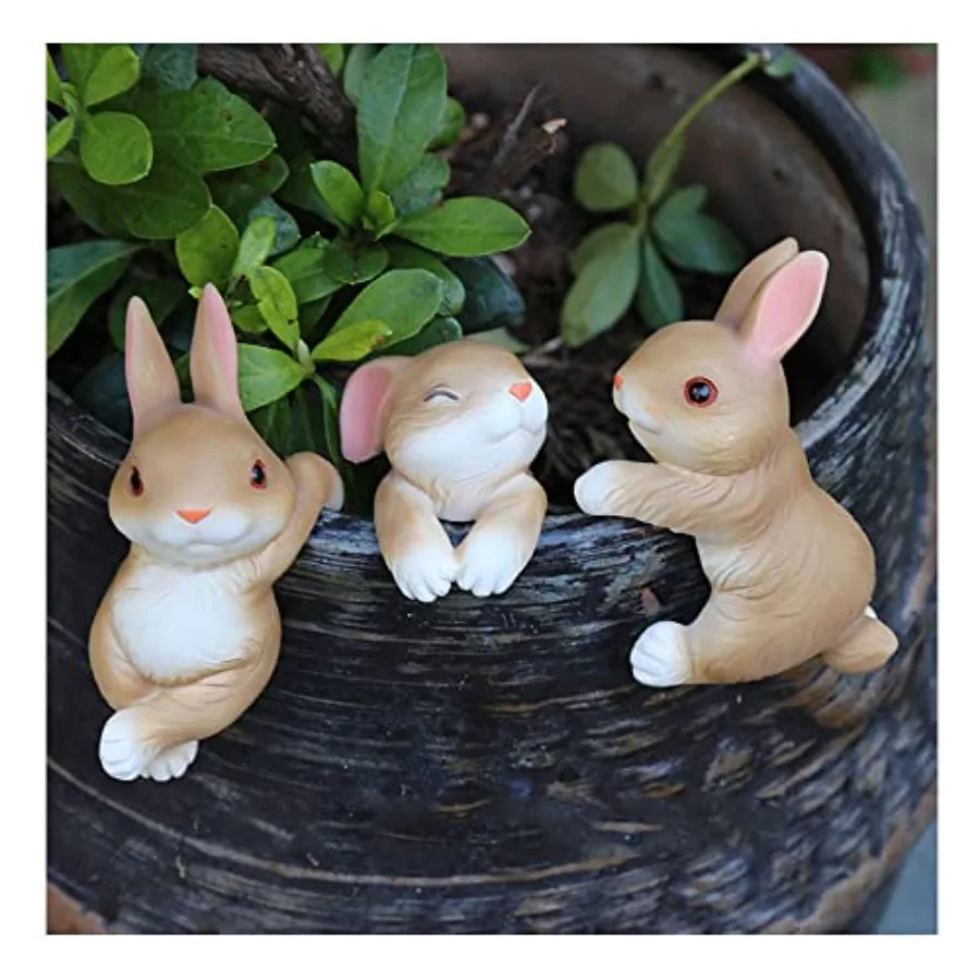Ebrima Set of 3 Cute Animal Figurines Planter Pot Hanger Drations Resin Hanging Climbing Rabbit Sculpture Outdoor Statues Ornam
Ebrima Set of 3 Cute Animal Figurines Planter Pot Hanger Drations Resin Hanging Climbing Rabbit Sculpture Outdoor Statues Ornam