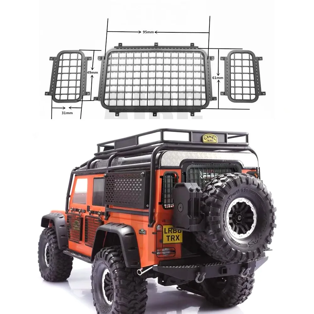Metal Three-dimensional Window Mesh, Side Window Mesh, Rear Window Mesh For Traxxas Trx4 Defender Trx-4 82056-4
Metal Three-dimensional Window Mesh, Side Window Mesh, Rear Window Mesh For Traxxas Trx4 Defender Trx-4 82056-4