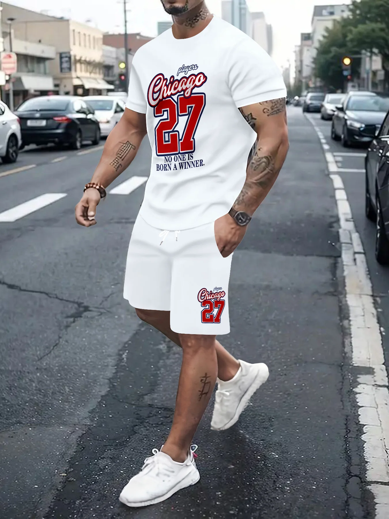 2025 Summer New Men's suit: Polyester fiber Summer Running Sport Quick-drying round neck
2025 Summer New Men's suit: Polyester fiber Summer Running Sport Quick-drying round neck
