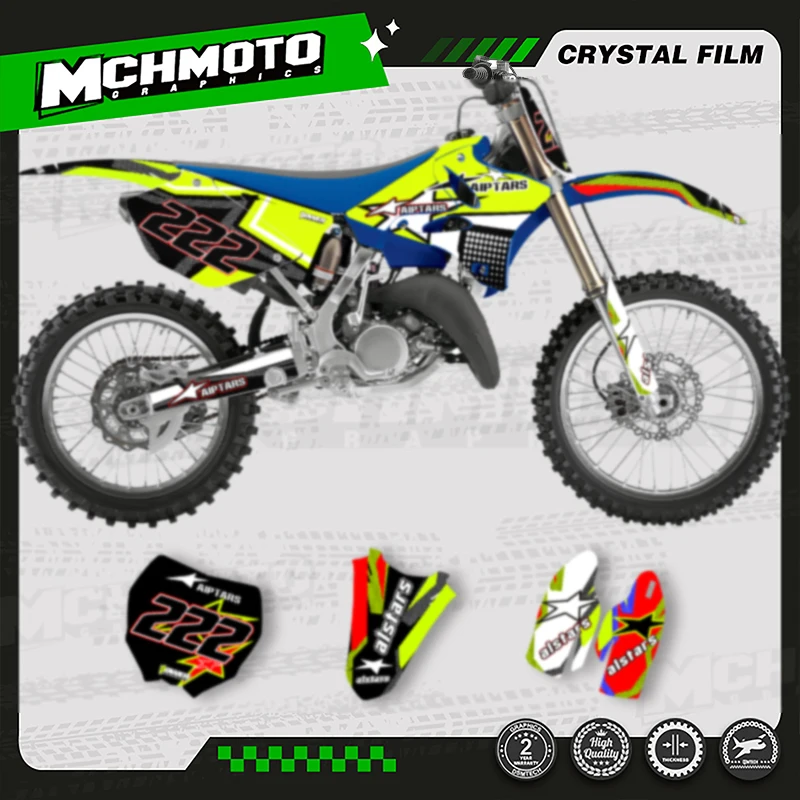 MCHMFG полный набор мотоциклетных графических наклеек, наборы наклеек для YAMAHA YZ125 YZ250 YZ125 250 2002-2014
MCHMFG полный набор мотоциклетных графических наклеек, наборы наклеек для YAMAHA YZ125 YZ250 YZ125 250 2002-2014
