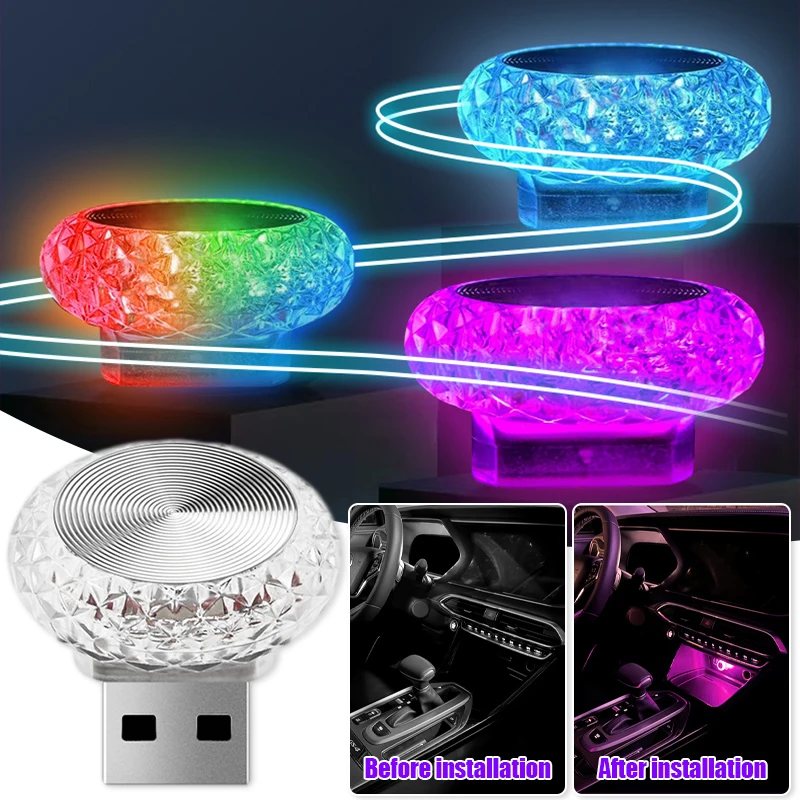 Car USB Ambient Light Mini LED Decorative Atmosphere Lamps for Auto Interior Environment Light Computer Portable Light Plug Play
Car USB Ambient Light Mini LED Decorative Atmosphere Lamps for Auto Interior Environment Light Computer Portable Light Plug Play
