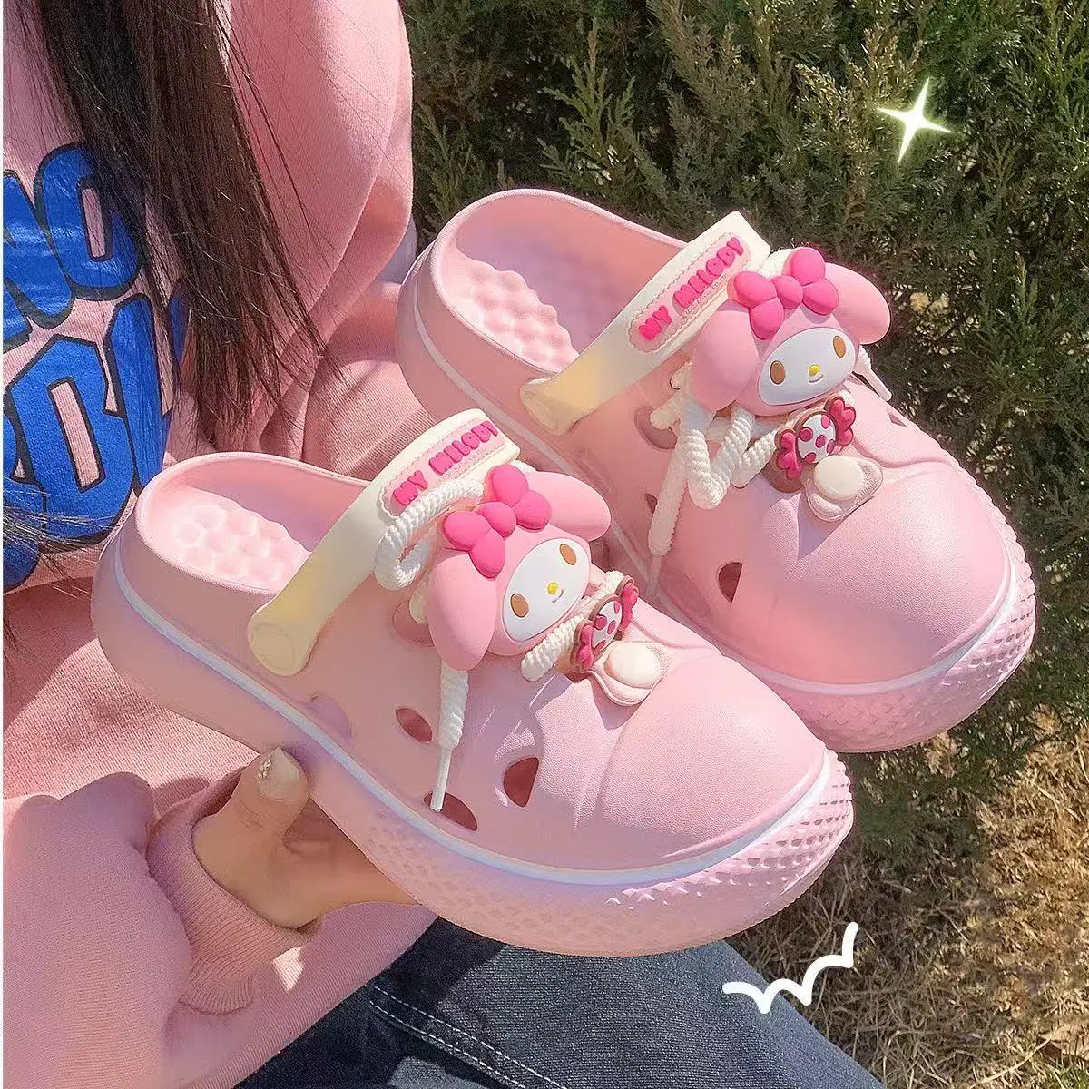 real pictures new summer comfortable Cinnamoroll hello kitty my melody Kuromi cartoon women girls white black fashion slippers
real pictures new summer comfortable Cinnamoroll hello kitty my melody Kuromi cartoon women girls white black fashion slippers