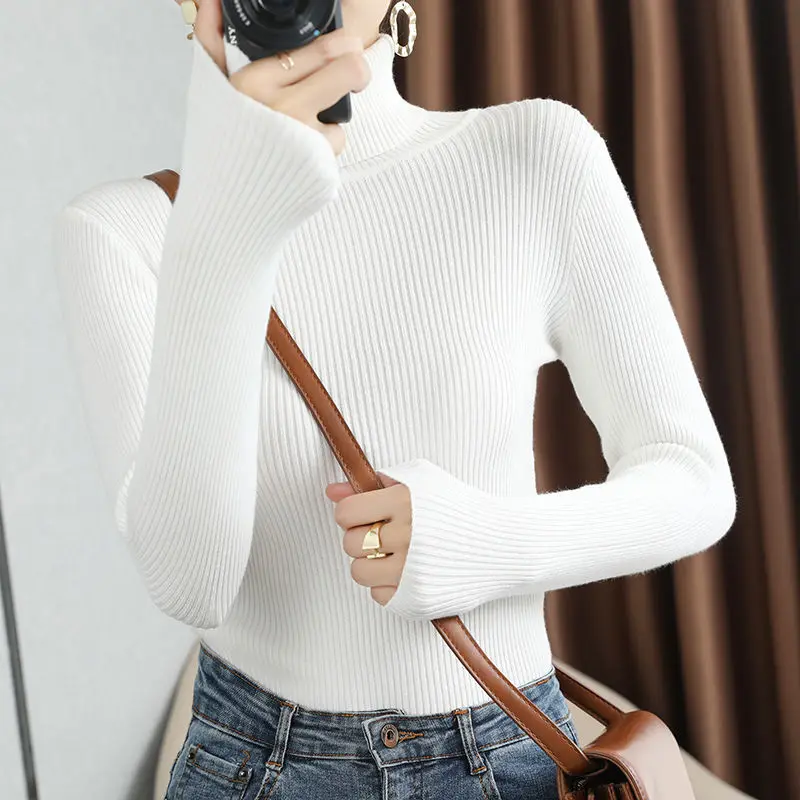 Women Pullovers Sweater Autumn Winter Turtleneck Knitted Long Sleeve Slim Solid Minimalist Cheap Tops M38
Women Pullovers Sweater Autumn Winter Turtleneck Knitted Long Sleeve Slim Solid Minimalist Cheap Tops M38