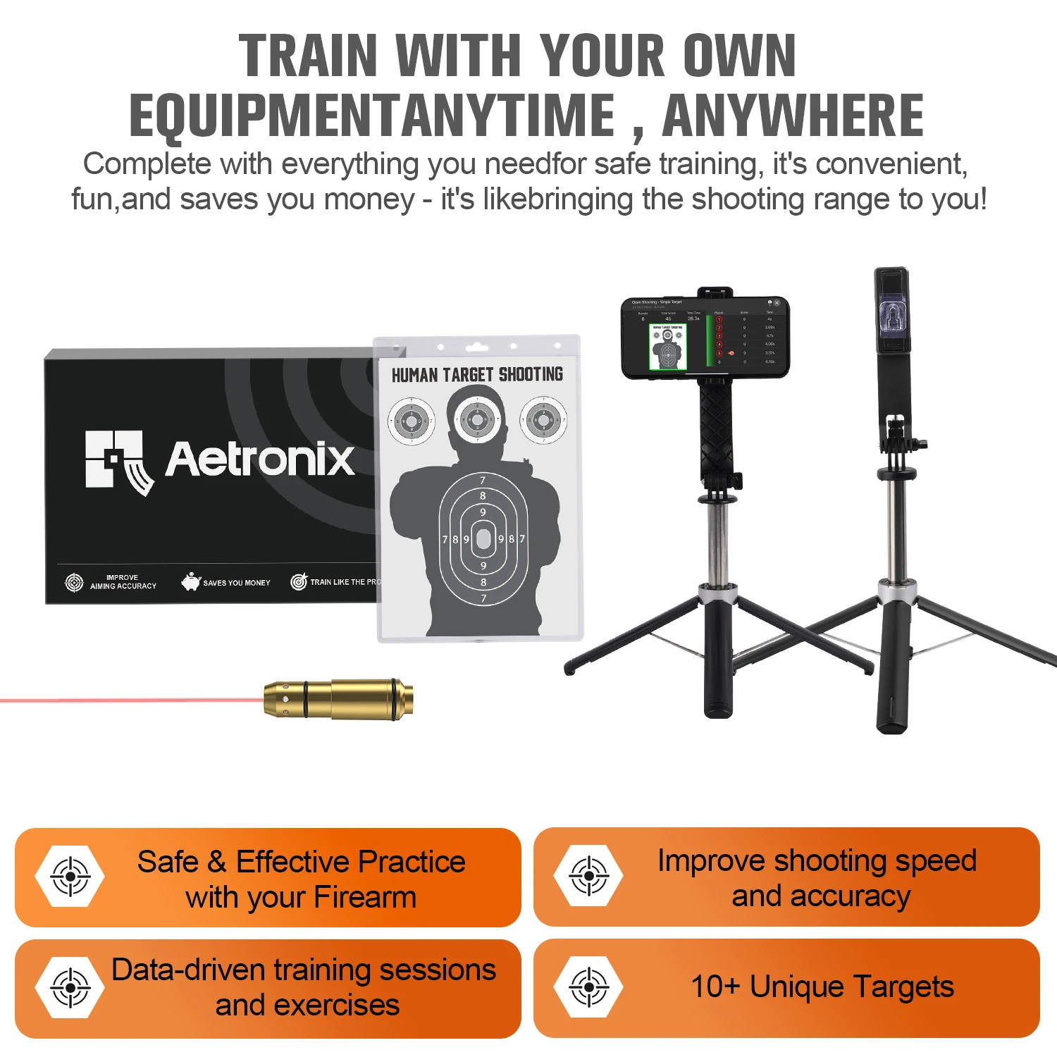380ACP Trainer with Mobile Phone Stand Target Paper Professional Electronic Target Stand
380ACP Trainer with Mobile Phone Stand Target Paper Professional Electronic Target Stand