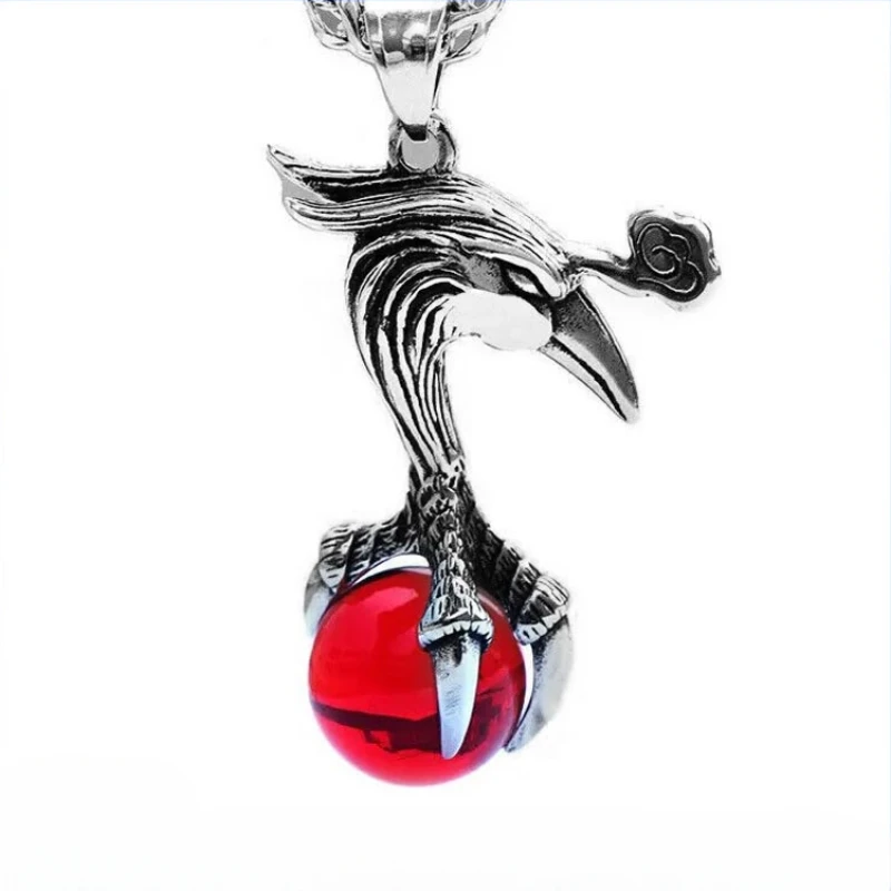 CHUANGCHENG Vintage Stainless Steel Egyptian Glass Ball Phoenix Bird Pendant Men's Necklace Chains Jewelry Accessories
CHUANGCHENG Vintage Stainless Steel Egyptian Glass Ball Phoenix Bird Pendant Men's Necklace Chains Jewelry Accessories