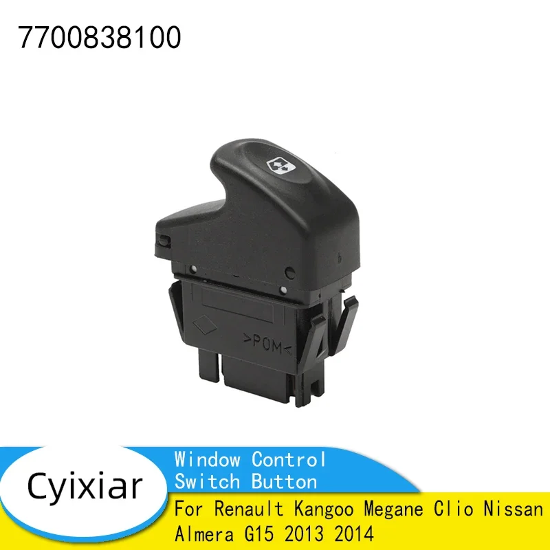 Window Control Switch Button for Renault Kangoo Megane Clio Nissan Almera G15 2013 2014 7700838100 77008-38100
Window Control Switch Button for Renault Kangoo Megane Clio Nissan Almera G15 2013 2014 7700838100 77008-38100