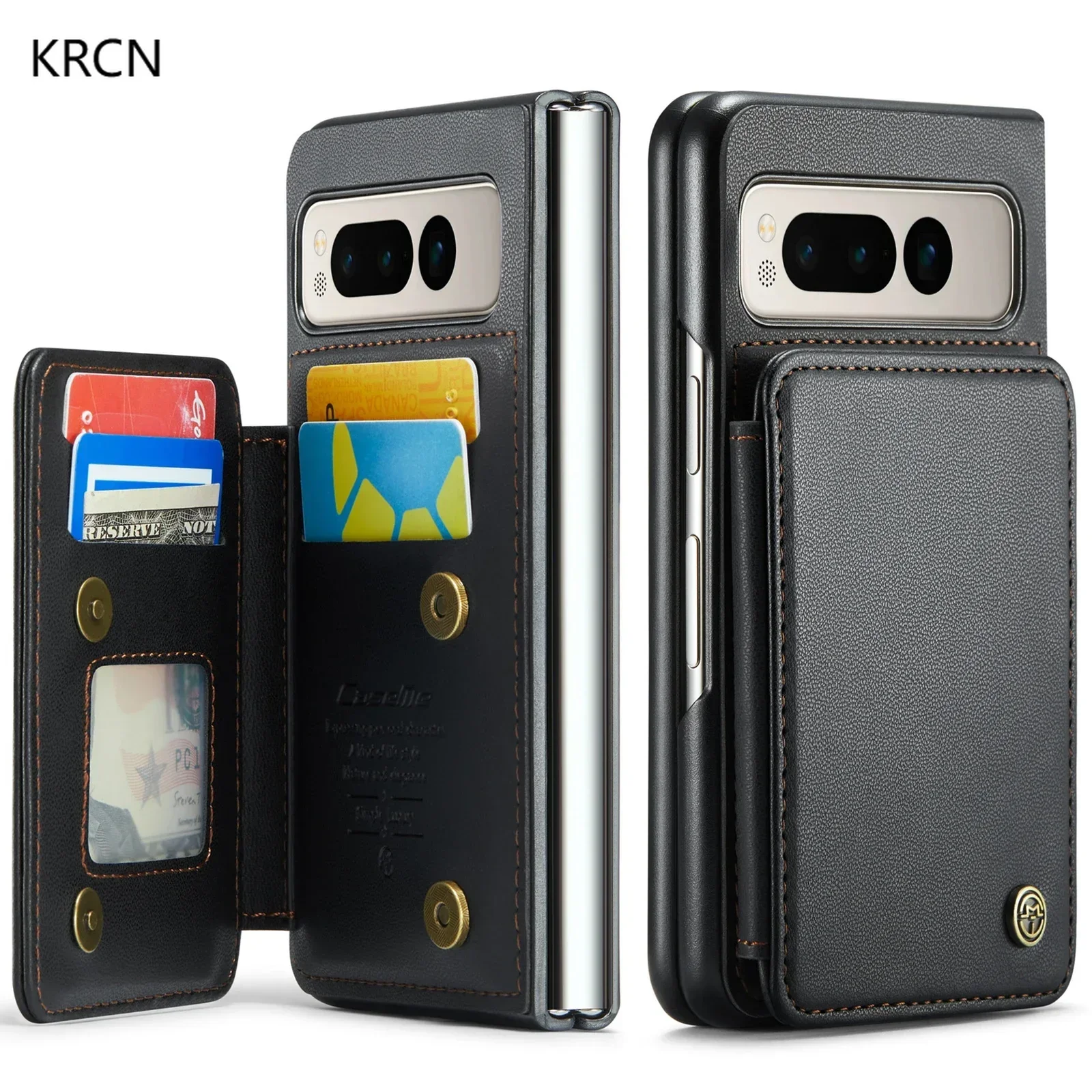 CaseMe Luxury Card Bag Wallet Case for Google Pixel Fold Shockproof Daul Magnetic Buckle Closure Premium Business Leather Case
CaseMe Luxury Card Bag Wallet Case for Google Pixel Fold Shockproof Daul Magnetic Buckle Closure Premium Business Leather Case