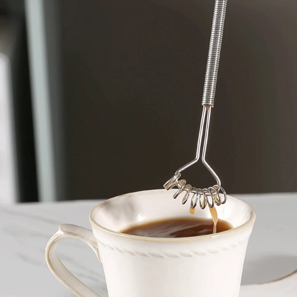 2Pcs Spring Stirrer Stainless Steel Non-sticky Manual Whisks Baking Tool Lightweight Egg Mixing Sauce Coffee Stirring
2Pcs Spring Stirrer Stainless Steel Non-sticky Manual Whisks Baking Tool Lightweight Egg Mixing Sauce Coffee Stirring