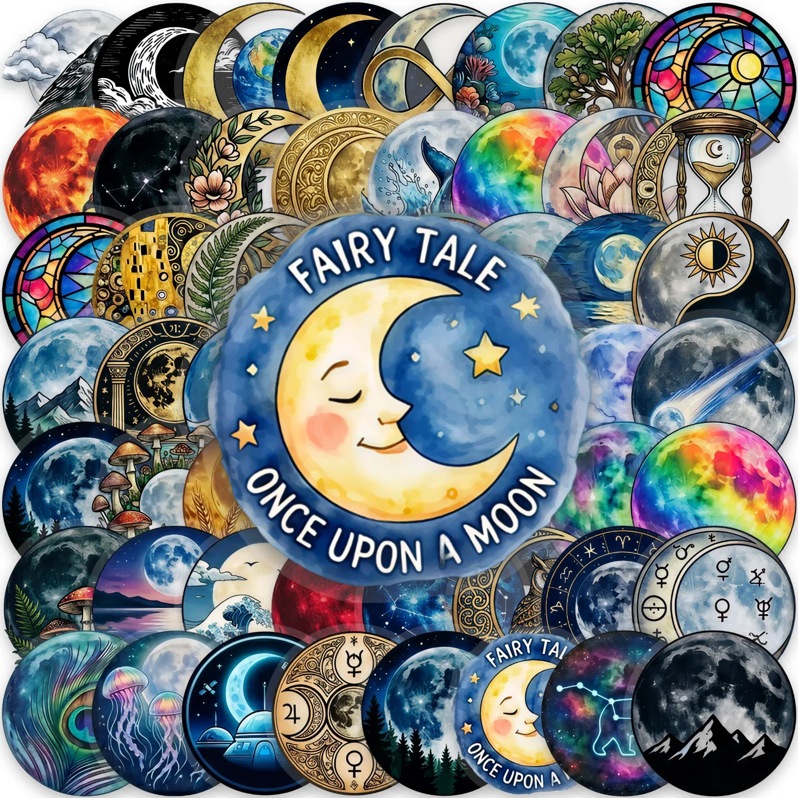 50-100PCS Mystic Star Moon Transparent PET Stickers, Decals for Luggage, Phones Notebook Helmet
50-100PCS Mystic Star Moon Transparent PET Stickers, Decals for Luggage, Phones Notebook Helmet