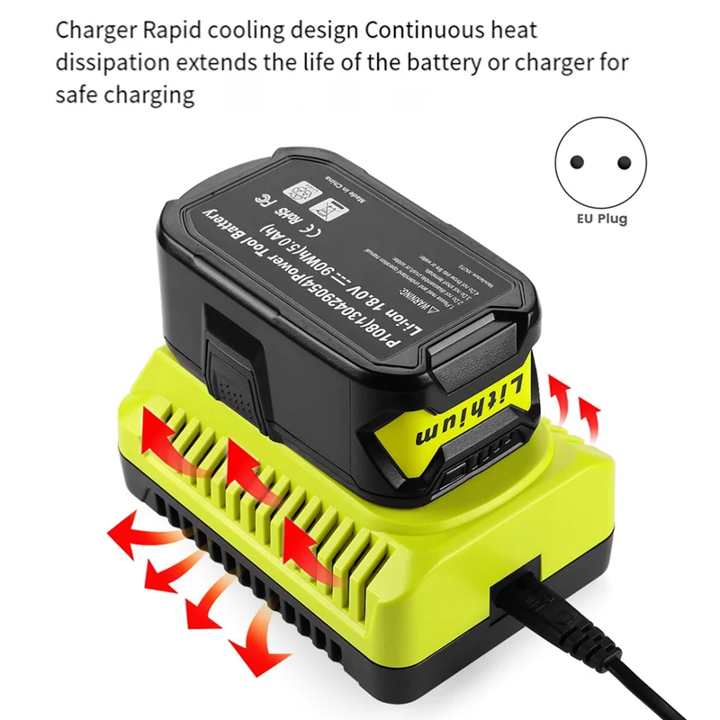 ABMI-P117 Зарядное устройство 12 В-18 В Замена для Ryobi Li-Lon 3A/Ni-MH и Ni-CD 2A вилки европейского стандарта
ABMI-P117 Зарядное устройство 12 В-18 В Замена для Ryobi Li-Lon 3A/Ni-MH и Ni-CD 2A вилки европейского стандарта